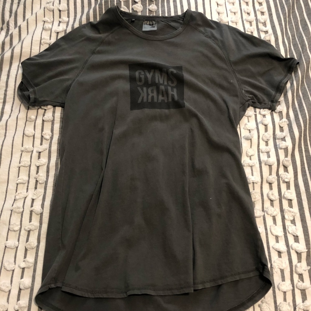 Men’s Gymshark Laundered T-Short, Grey Size XL